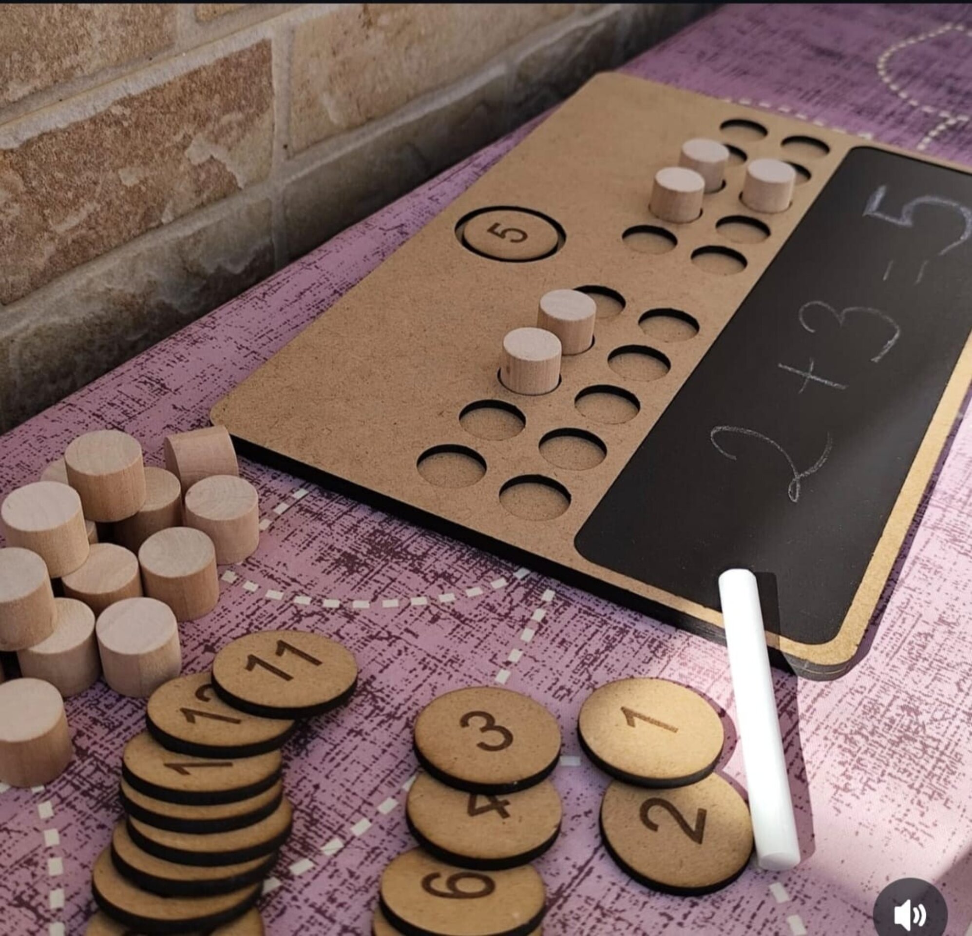 Tabla de operaciones Montessori en madera - 3