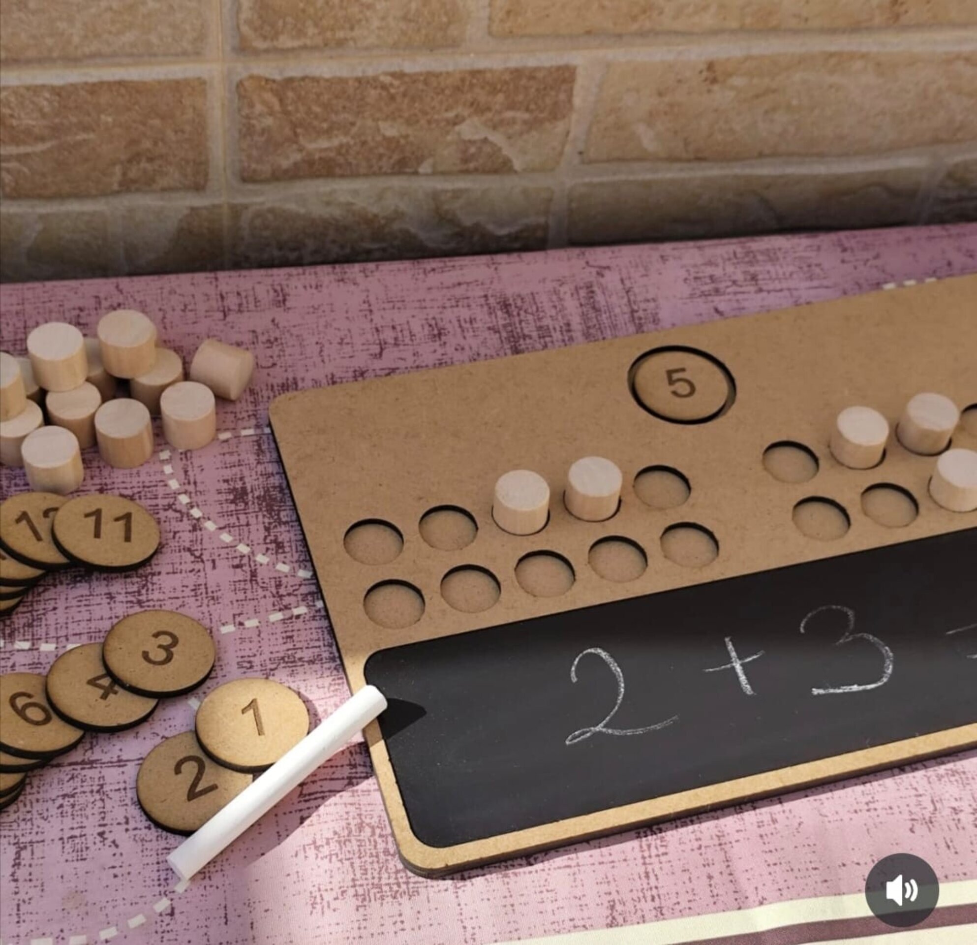 Tabla de operaciones Montessori en madera - 1