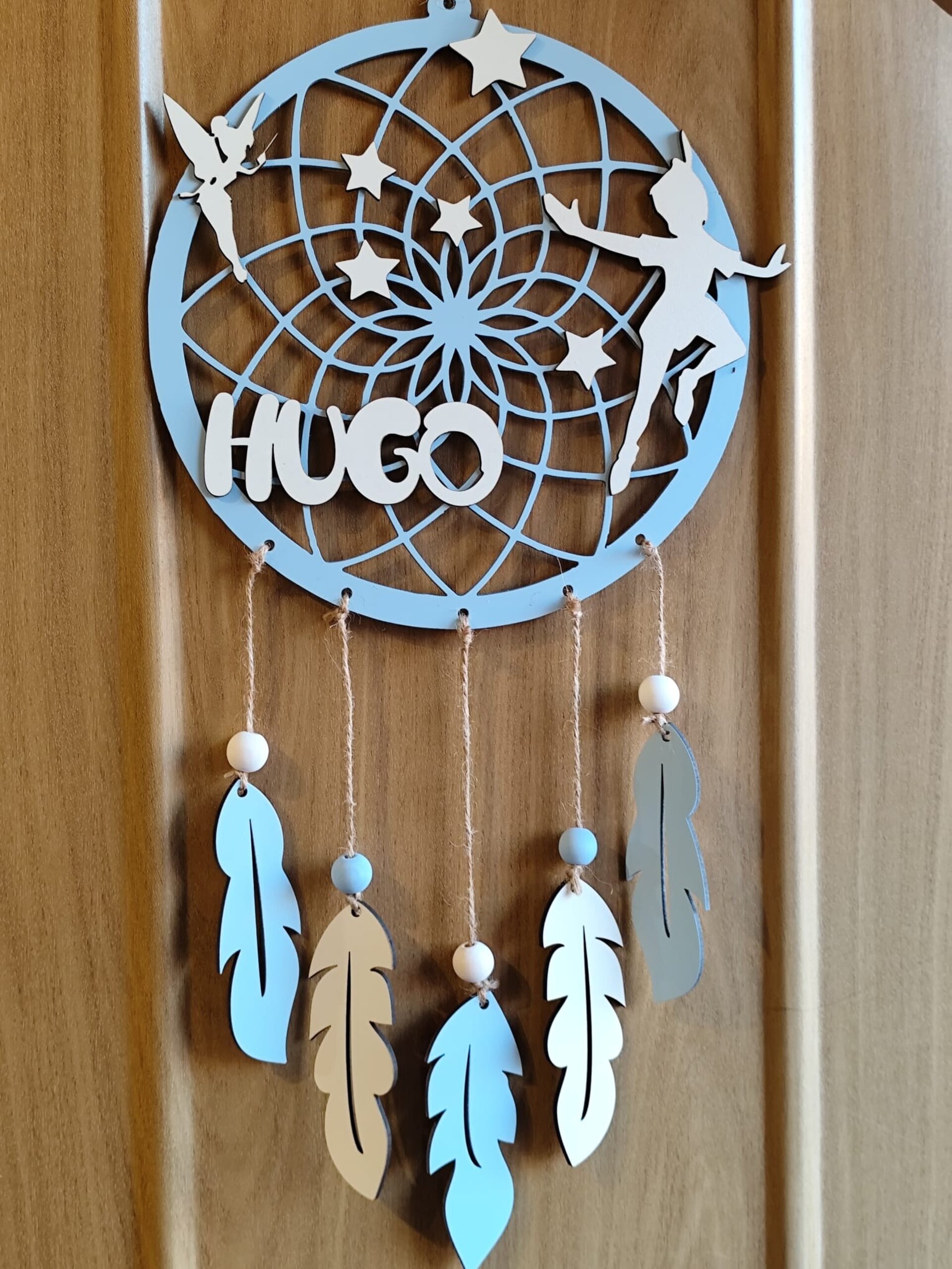 Atrapasueños de madera personalizado con nombre - 3