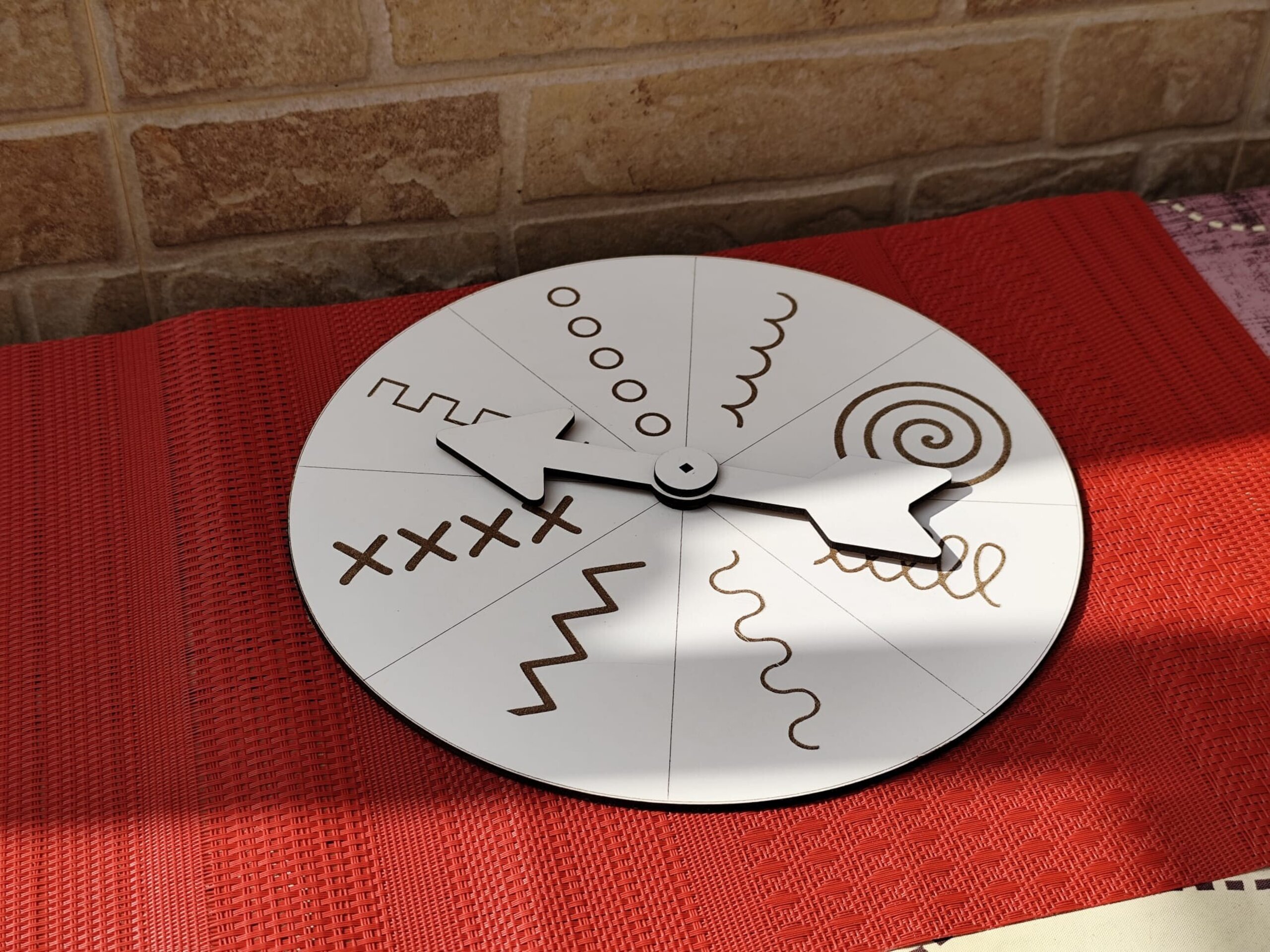 Ruleta de trazos Montessori en madera - 3
