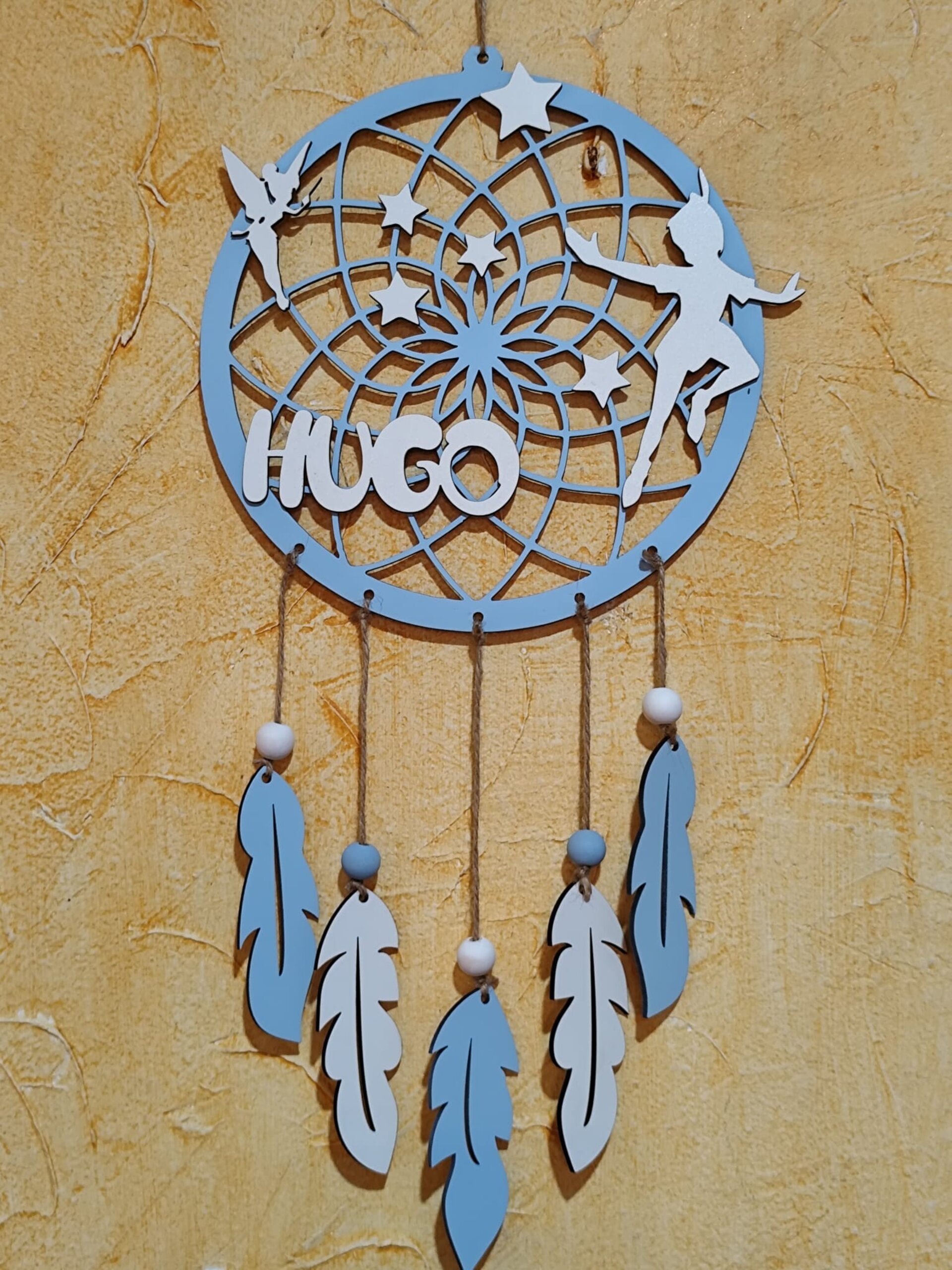 Atrapasueños de madera personalizado con nombre - 1